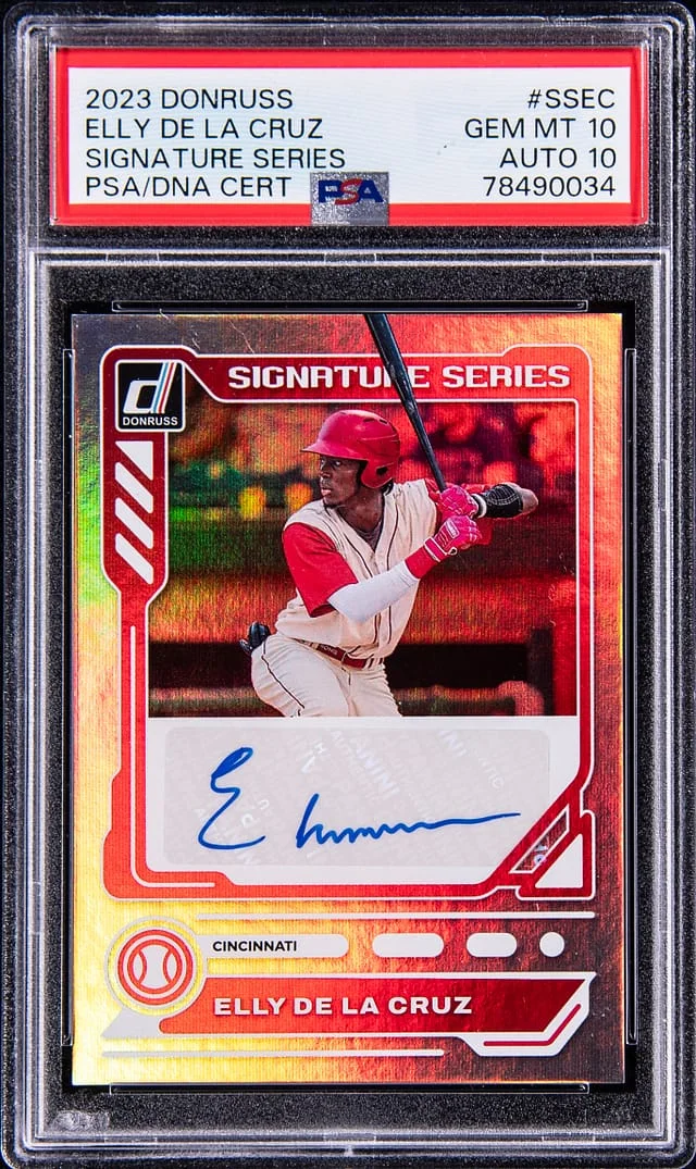 2023 Panini Donruss Elly De La Cruz Signature Series #SSEC card image