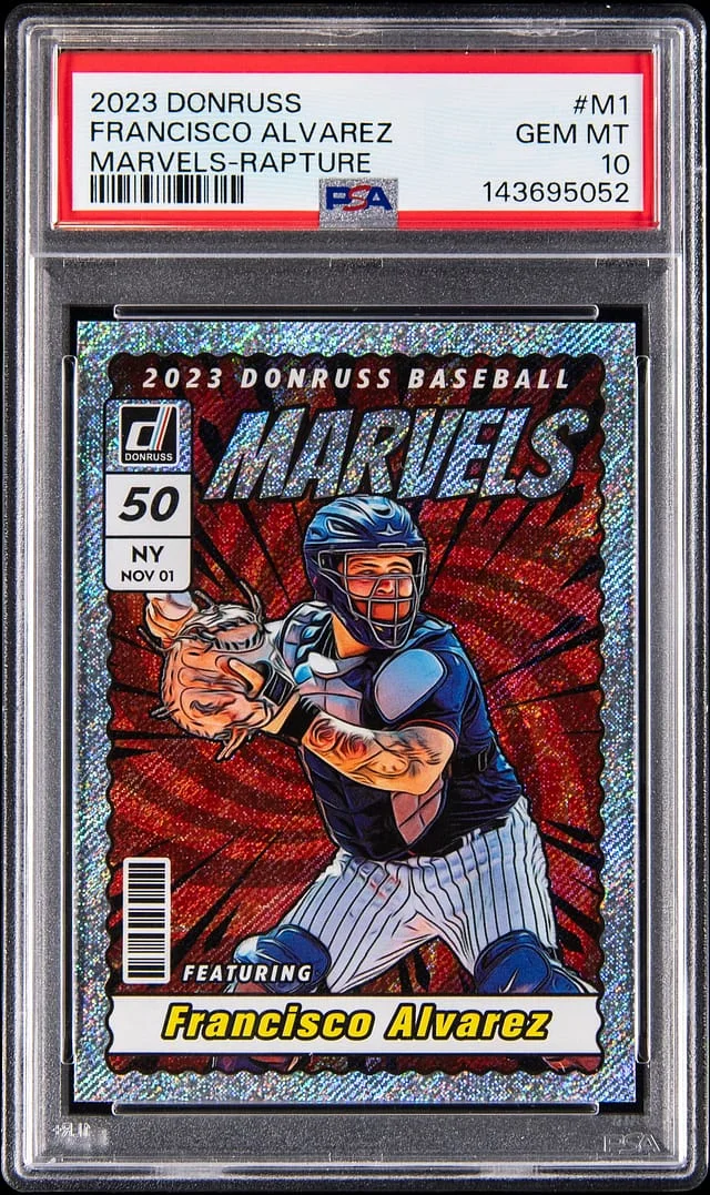 2023 Panini Donruss Francisco Alvarez Marvels Rapture #M1 card image