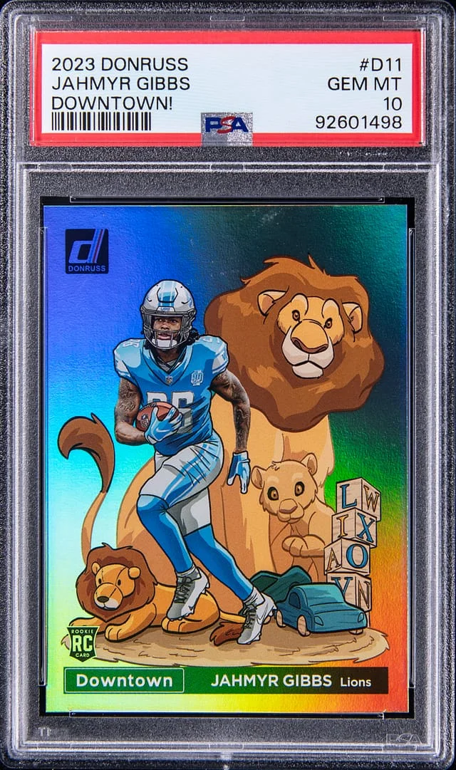2023 Panini Donruss Jahmyr Gibbs Downtown! #D-11 card image