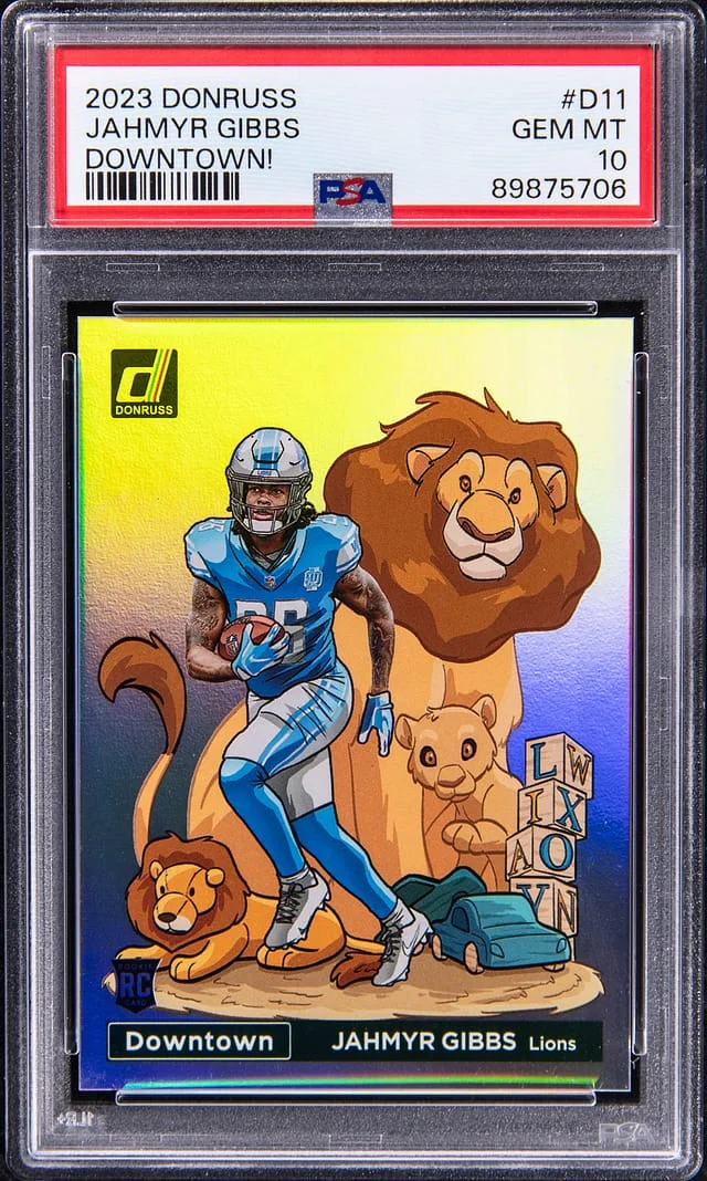 2023 Panini Donruss Jahmyr Gibbs Downtwon! #D11 card image