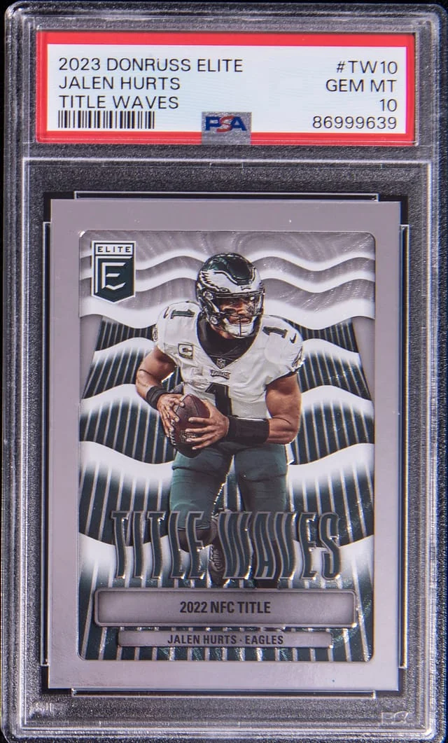 2023 Panini Donruss Jalen Hurts Elite Title Waves #TW-10 card image