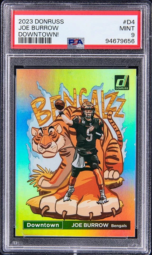 2023 Panini Donruss Joe Burrow Downtown! #D-4 card image