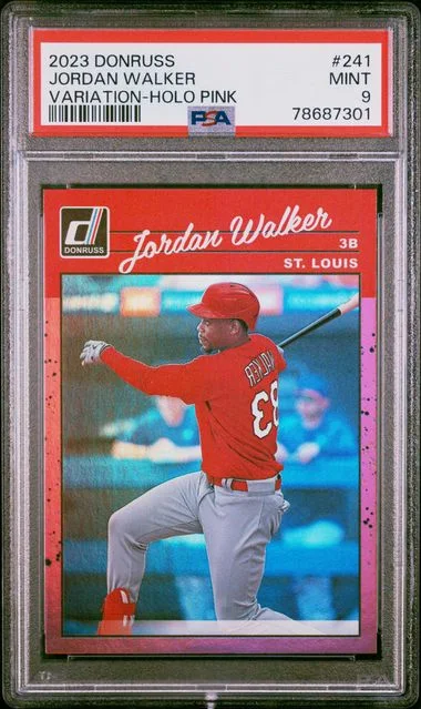 2023 Panini Donruss Jordan Walker Variation-Holo Pink #241 card image