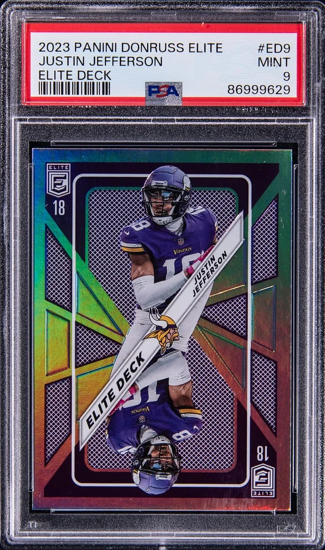 2023 Panini Donruss Justin Jefferson Elite Deck #ED-9 card image