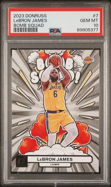 2023 Panini Donruss LeBron James Bomb Squad #7 card image
