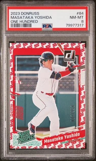 2023 Panini Donruss Masataka Yoshida One Hundred #84 card image