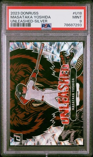 2023 Panini Donruss Masataka Yoshida Unleashed Rapture #U18 card image
