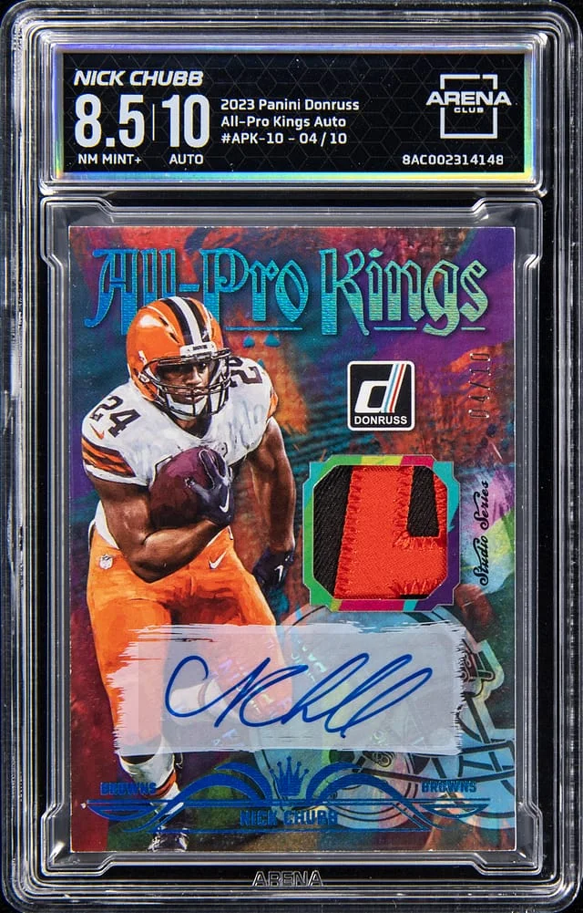2023 Panini Donruss Nick Chubb All-Pro Kings Autograph #APK-10 card image
