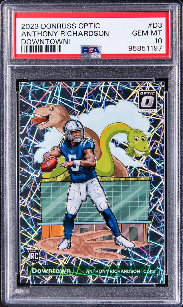 2023 Panini Donruss Optic Anthony Richardson Downtown #D3 card image