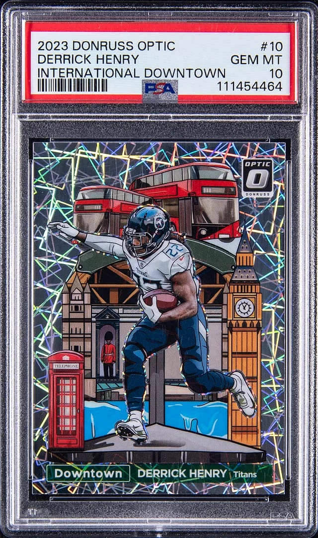2023 Panini Donruss Optic Derrick Henry International Downtown #10 card image