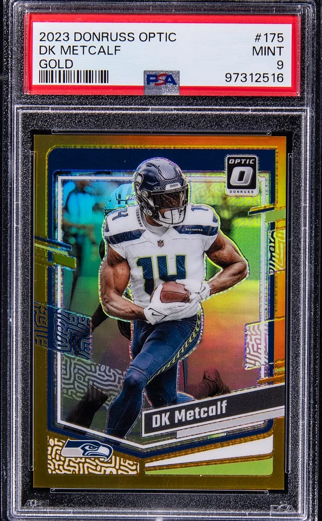2023 Panini Donruss Optic DK Metcalf Gold #175 card image