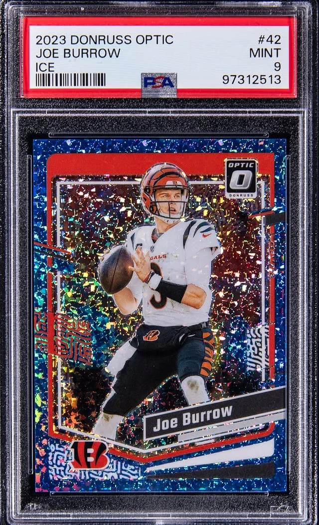 2023 Panini Donruss Optic Joe Burrow Ice #42 card image