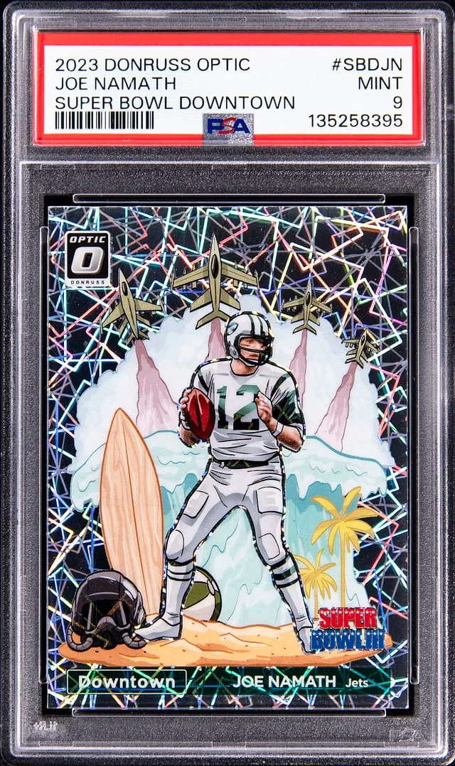 2023 Panini Donruss Optic Joe Namath Super Bowl Downtown #SBD-JN card image
