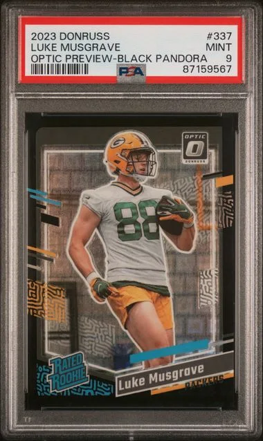 2023 Panini Donruss Optic Luke Musgrave Preview-Black Pandora Rated #337 card image