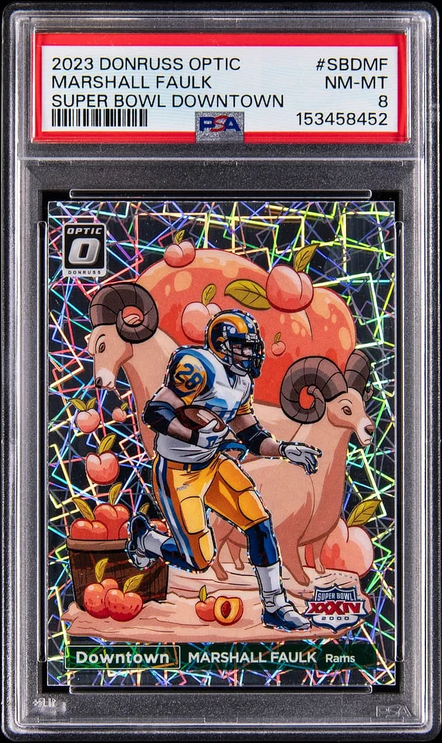 2023 Panini Donruss Optic Marshall Faulk Super Bowl Downtown #SBD-MF card image