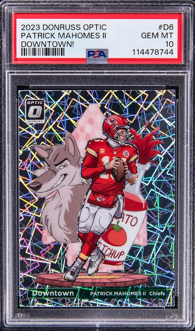 2023 Panini Donruss Optic Patrick Mahomes II Downtown! #D-6 card image