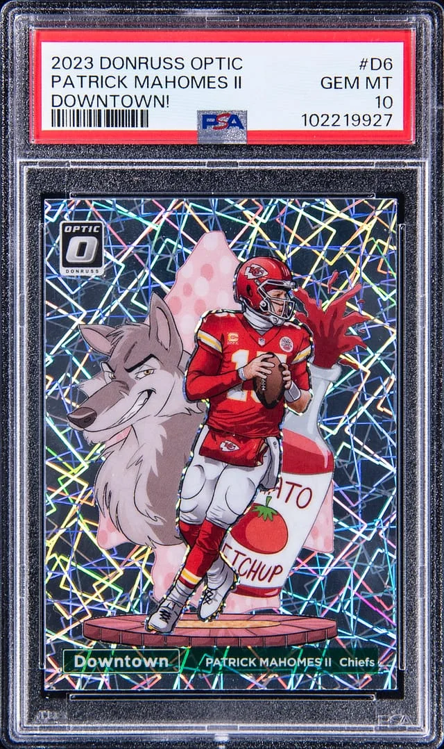 2023 Panini Donruss Optic Patrick Mahomes II Downtown! #D6 card image