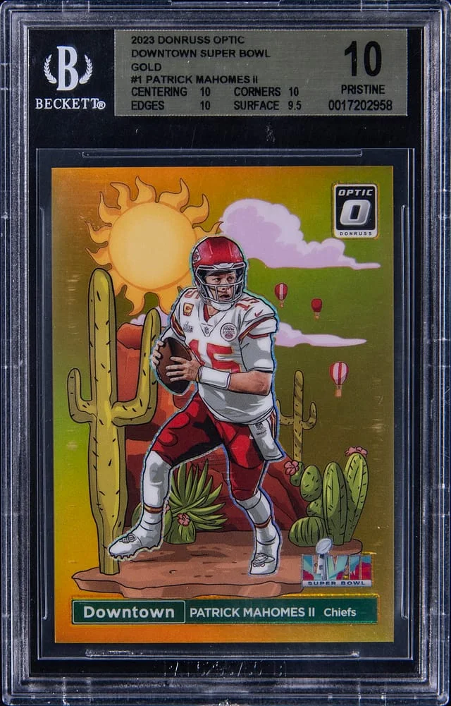 2023 Panini Donruss Optic Patrick Mahomes II Super Bowl Downtown #SBD-PM card image