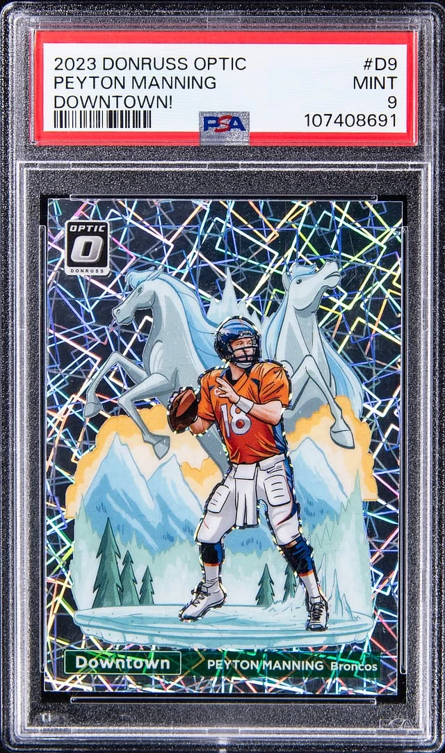 2023 Panini Donruss Optic Peyton Manning Downtown! #D-9 card image
