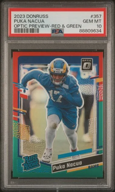 2023 Panini Donruss Optic Puka Nacua Preview-Red Wave #357 card image