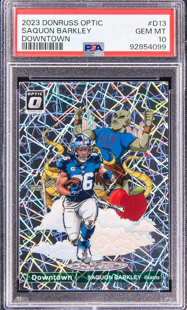 2023 Panini Donruss Optic Saquon Barkley Downtown #D-13 card image