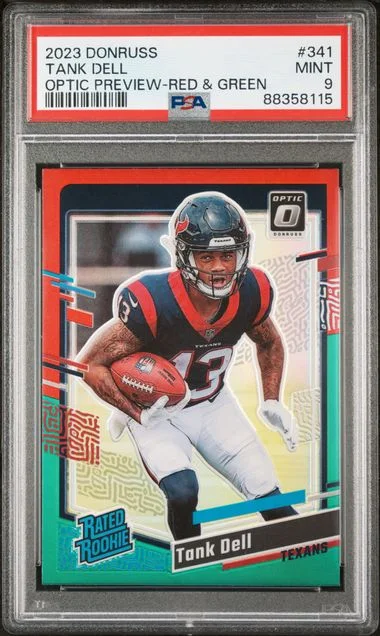 2023 Panini Donruss Optic Tank Dell Preview-Blue Scope Rated #341 card image