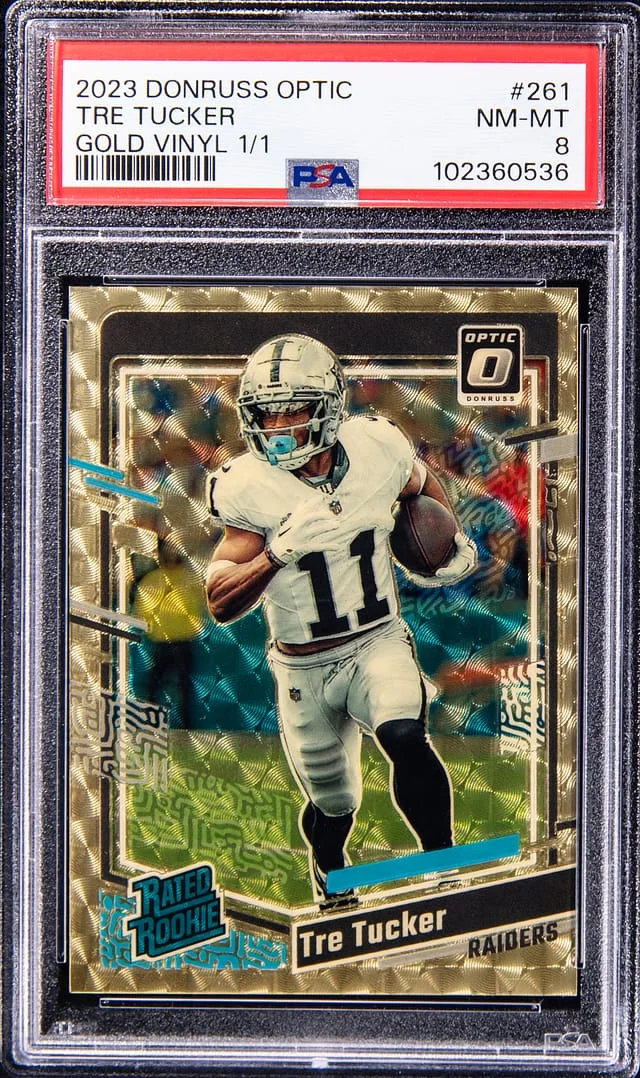 2023 Panini Donruss Optic Tre Tucker Gold Vinyl #261 card image