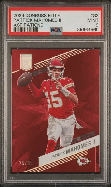 2023 Panini Donruss Patrick Mahomes II Elite Aspirations #83 card image
