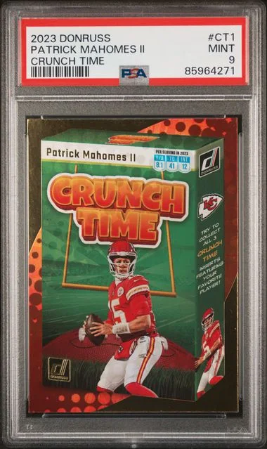2023 Panini Donruss Patrick Mahomes II Crunch Time #CT1 card image