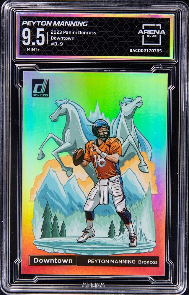 2023 Panini Donruss Peyton Manning - AC MINT+ 9.5 Downtown #D-9 card image