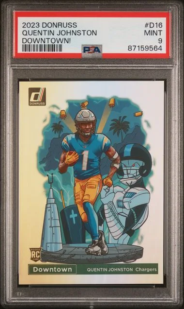 2023 Panini Donruss Quentin Johnston Downtown! #D16 card image