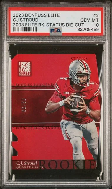 2023 Panini Donruss Rookies Status Die-Cut 2 Cj Stroud Elite #2003 card image