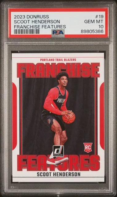 2023 Panini Donruss Scoot Henderson Franchise Features #19 card image