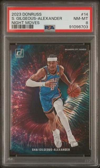 2023 Panini Donruss Shai Gilgeous-Alexander Night Moves #14 card image