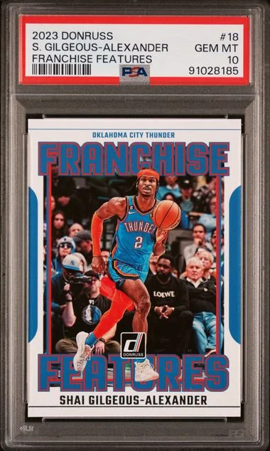 2023 Panini Donruss Shai Gilgeous-Alexander Franchise Features #18 card image