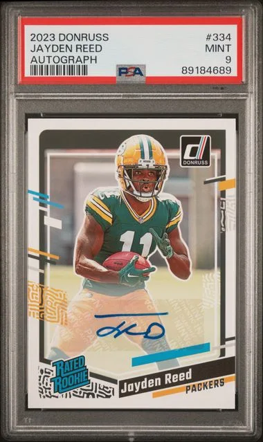 2023 Panini Donruss Signed Jayden Reed Autograph #334 card image