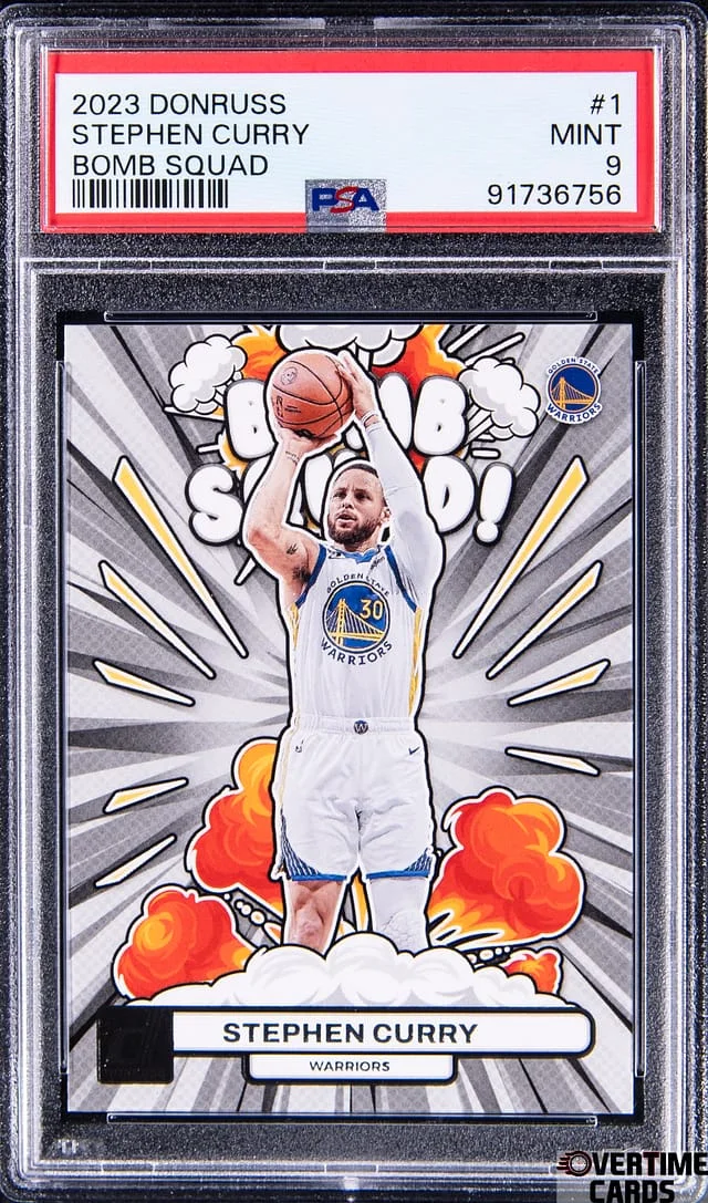 2023 Panini Donruss Stephen Curry Bomb Squad #1 card image