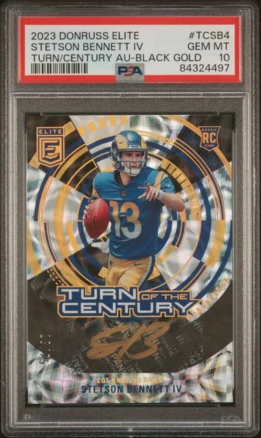 2023 Panini Donruss Stetson Bennett IV Elite Turn Of The Century Autograph Black Gold #TC-SB4 card image