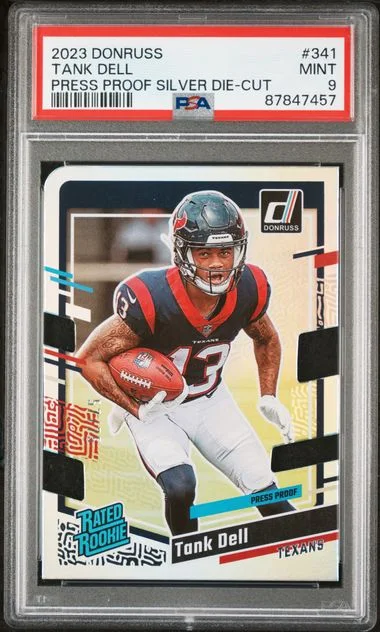 2023 Panini Donruss Tank Dell Press Proof Silver Die-Cut #341 card image