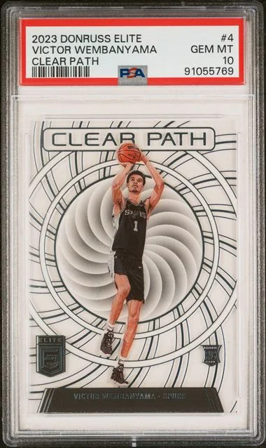 2023 Panini Donruss Victor Wembanyama Elite Clear Path #4 card image