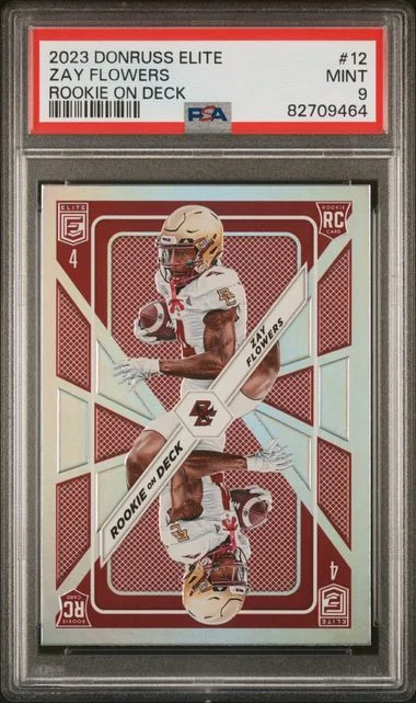 2023 Panini Donruss Zay Flowers Elite On Deck #12 card image