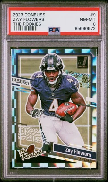 2023 Panini Donruss Zay Flowers Elite Series Rookies #9 card image