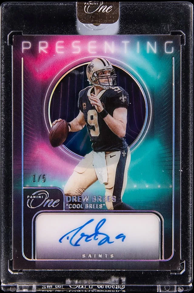 2023 Panini Drew Brees One Presenting Autograph #199 card image