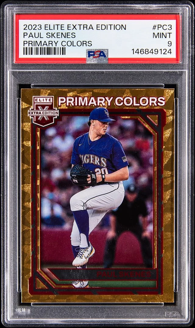 2023 Panini Elite Extra Edition Paul Skenes Primary Colors #PC-3 card image
