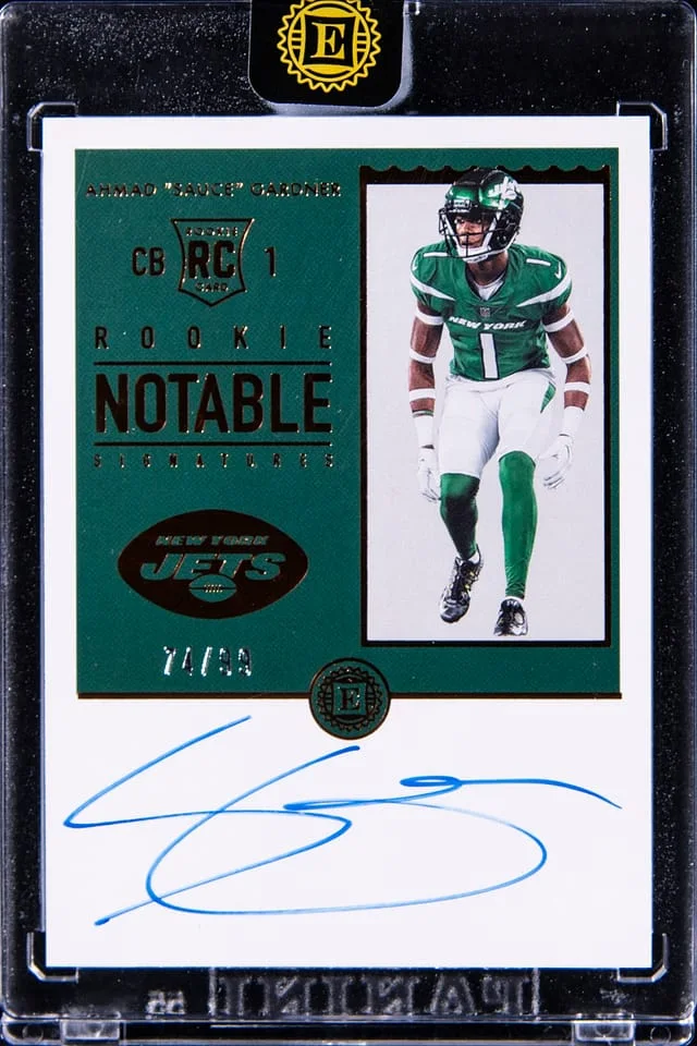 2023 Panini Encased Ahmad Sauce Gardner Notable Signatures #ENS-AG card image