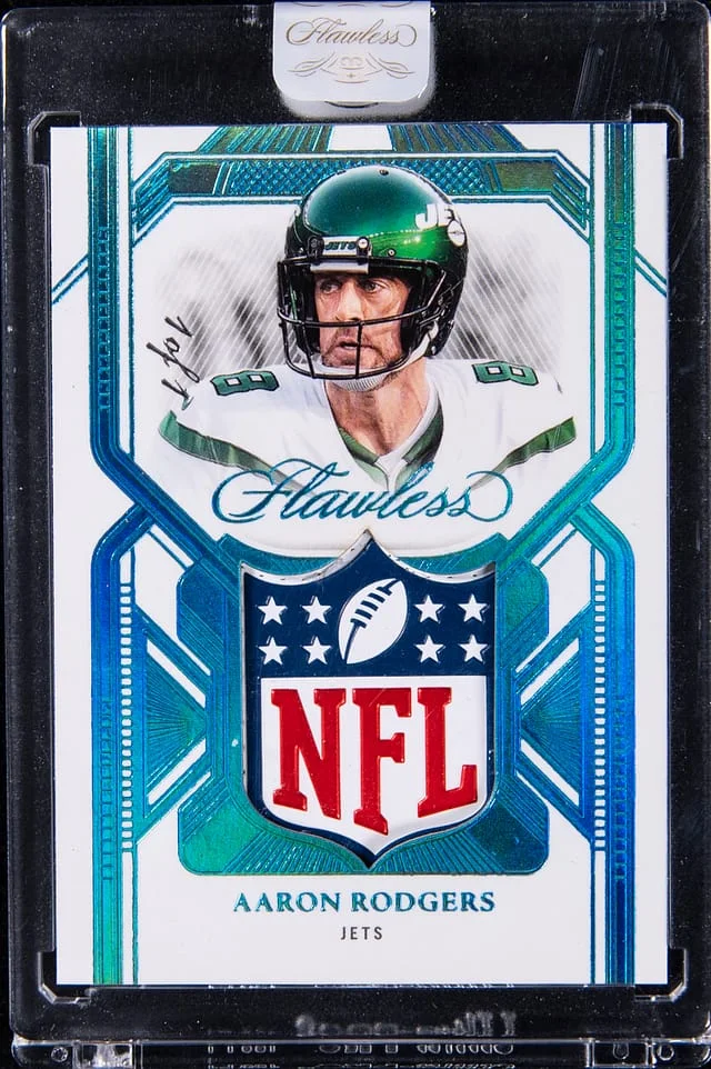2023 Panini Flawless Aaron Rodgers NFL Shield Shields #FS-ARO card image