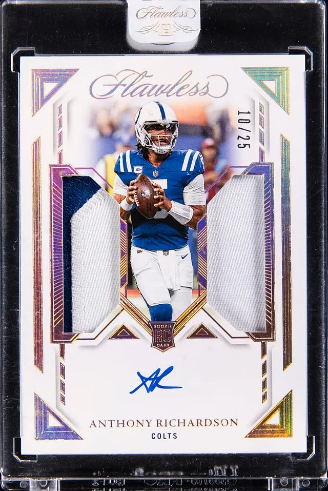 2023 Panini Flawless Anthony Richardson Dual Patch Autographs #DPA-ARN card image