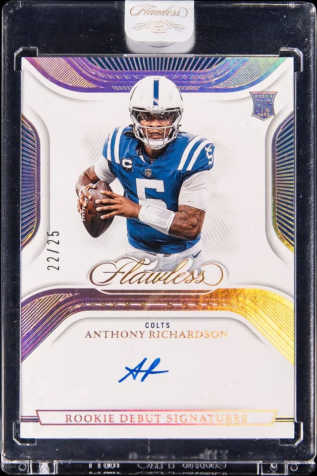 2023 Panini Flawless Anthony Richardson Debut Signatures #RDS-ARI card image