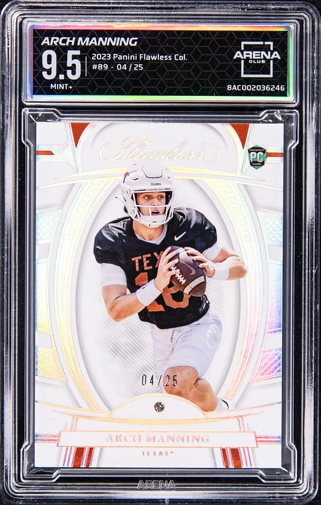 2023 Panini Flawless Arch Manning - AC MINT+ 9.5 Collegiate #89 card image