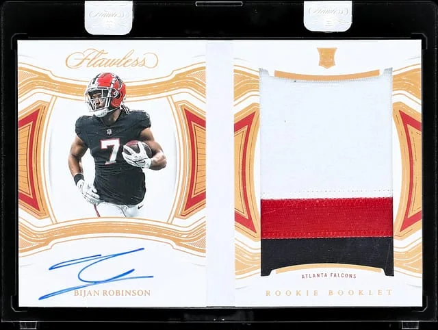 2023 Panini Flawless Bijan Robinson Booklet #RB-BRN card image